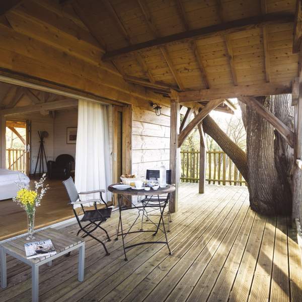 Cabane de La Grée Des Landes Yves Rocher Eco-Hôtel Spa insolite dans le Morbihan